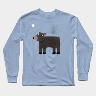 The Bear, the Trees and the Moon Long Sleeve T-Shirt